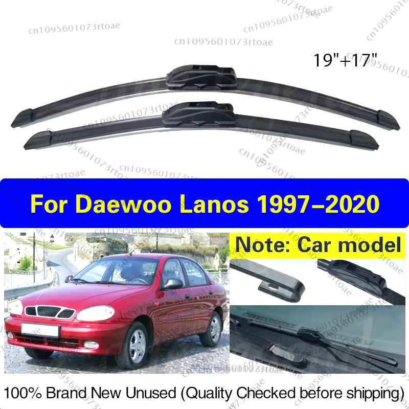

For Daewoo Lanos Chevrolet Lanos 1997 - 2020 Car Wiper Blade Front Window Washer Windscreen Windshield Car Accessories 19"+17"