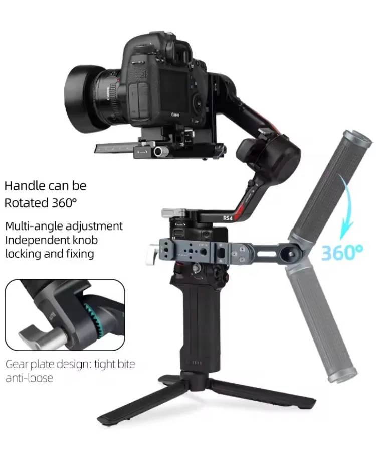 Alça de estilingue ajustável COBONE - clipe NATO e sapata fria para estabilizadores DJI RSC2/RS3/RS3 Pro |   Acessório Gimbal