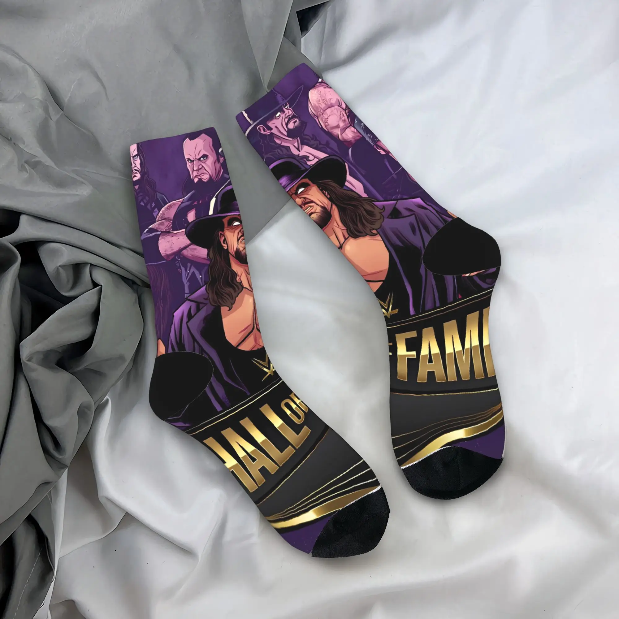

The Undertaker Wrestling Socks Non-Slip Stockings Men's Medium Soft Skateboard Socks Autumn Gothic Custom Socks
