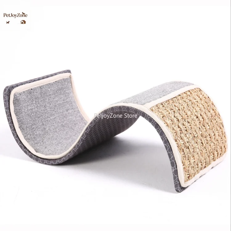 PetJoyZone Tabla rascadora para gatos resistente a arañazos y abrasiones, texturas naturales, forma ondulada, tabla rascadora Ork para gatos de interior