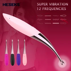 HESEKS Powerful Pinpoint Clitoral Stimulator G Spot Vibrators for Women Nipple Clitoris Stimulator Female Vagina Massager