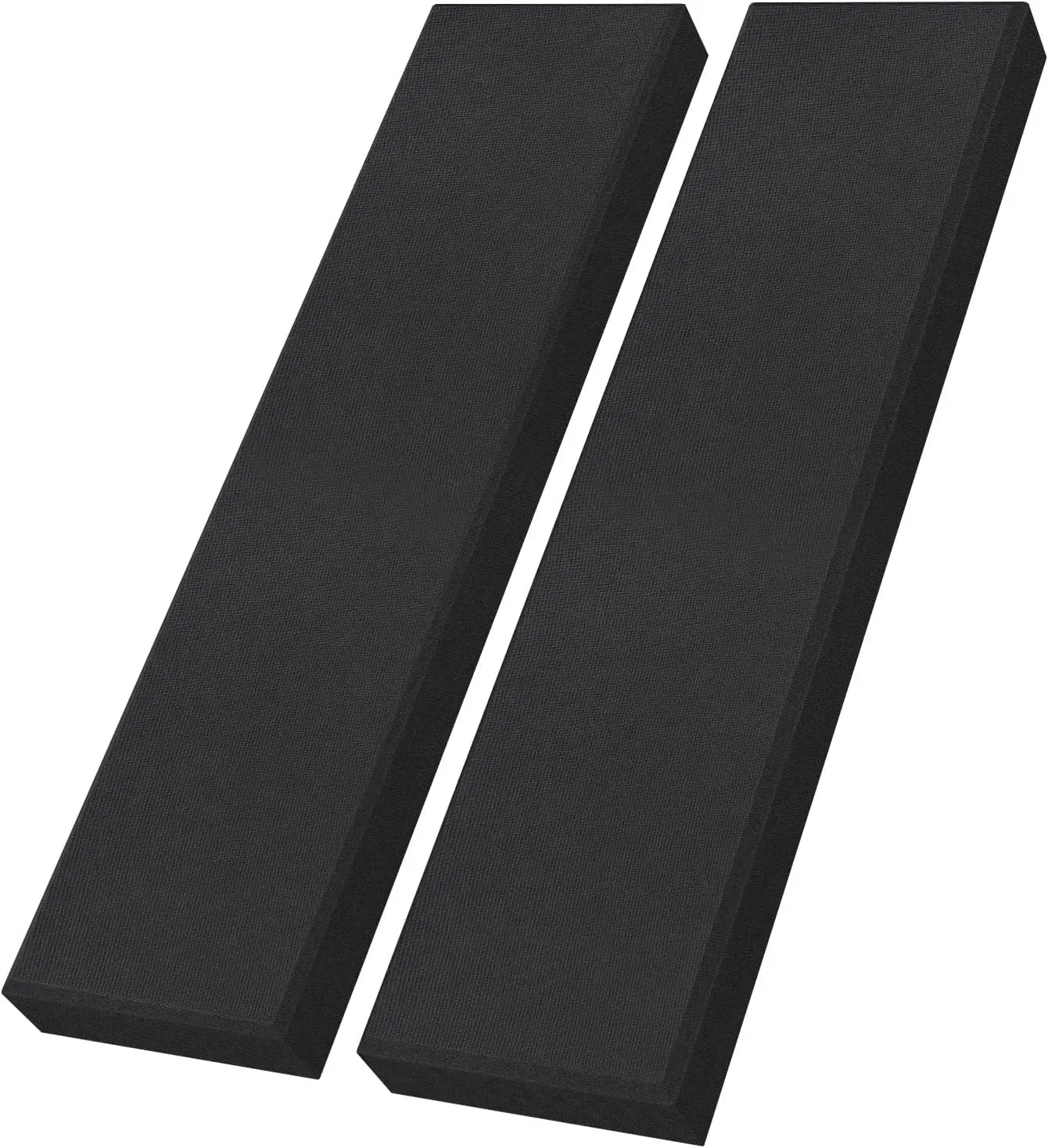 

2 Pack Fiberglass Acoustic Panels 48x12x2 Inches, Sound Absorbing for Studio Office Home Theater (Black)