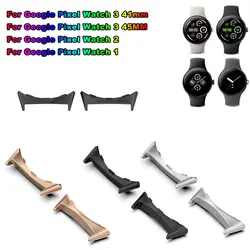 2pcs Watch Strap Connector Adapter For Google Pixel Watch 3 41mm 45mm Accessories Metal Smartwatch Adapters Replacement