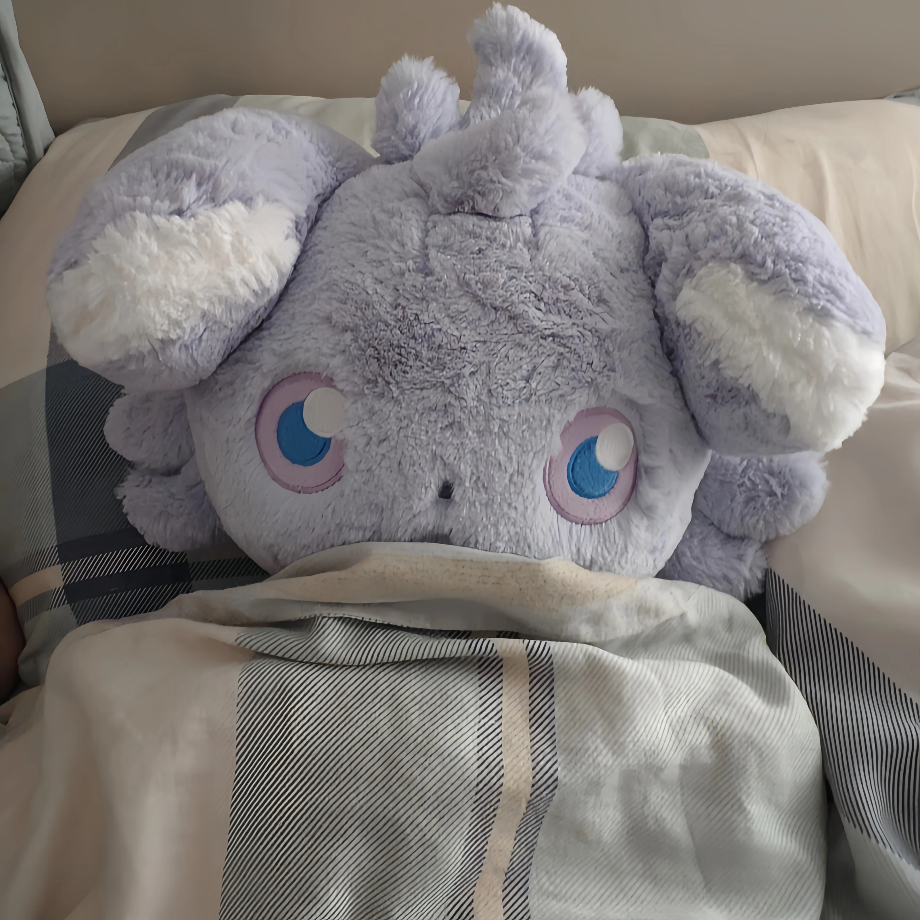  ﻿ Z-A Huggable Fluffy Hug Series Plush Espurr Plush Toys Cartoon Espurr Stuffed Plushie Anime Birthday Pillow Plushie Doll