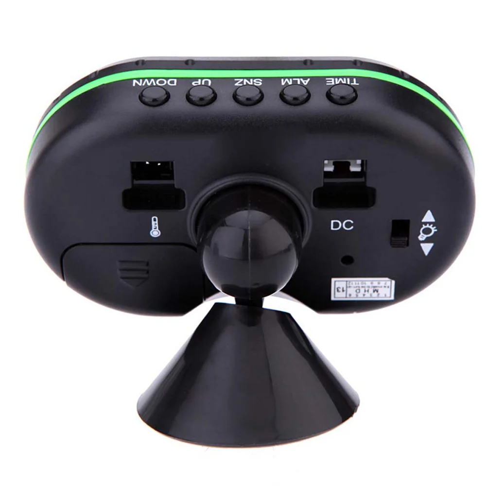 

Digital Lcd Car Clock Dashboard Time Calendar High Definition Display No Drilling Adhesive Tape Back Kickstand For Car Vent Dash