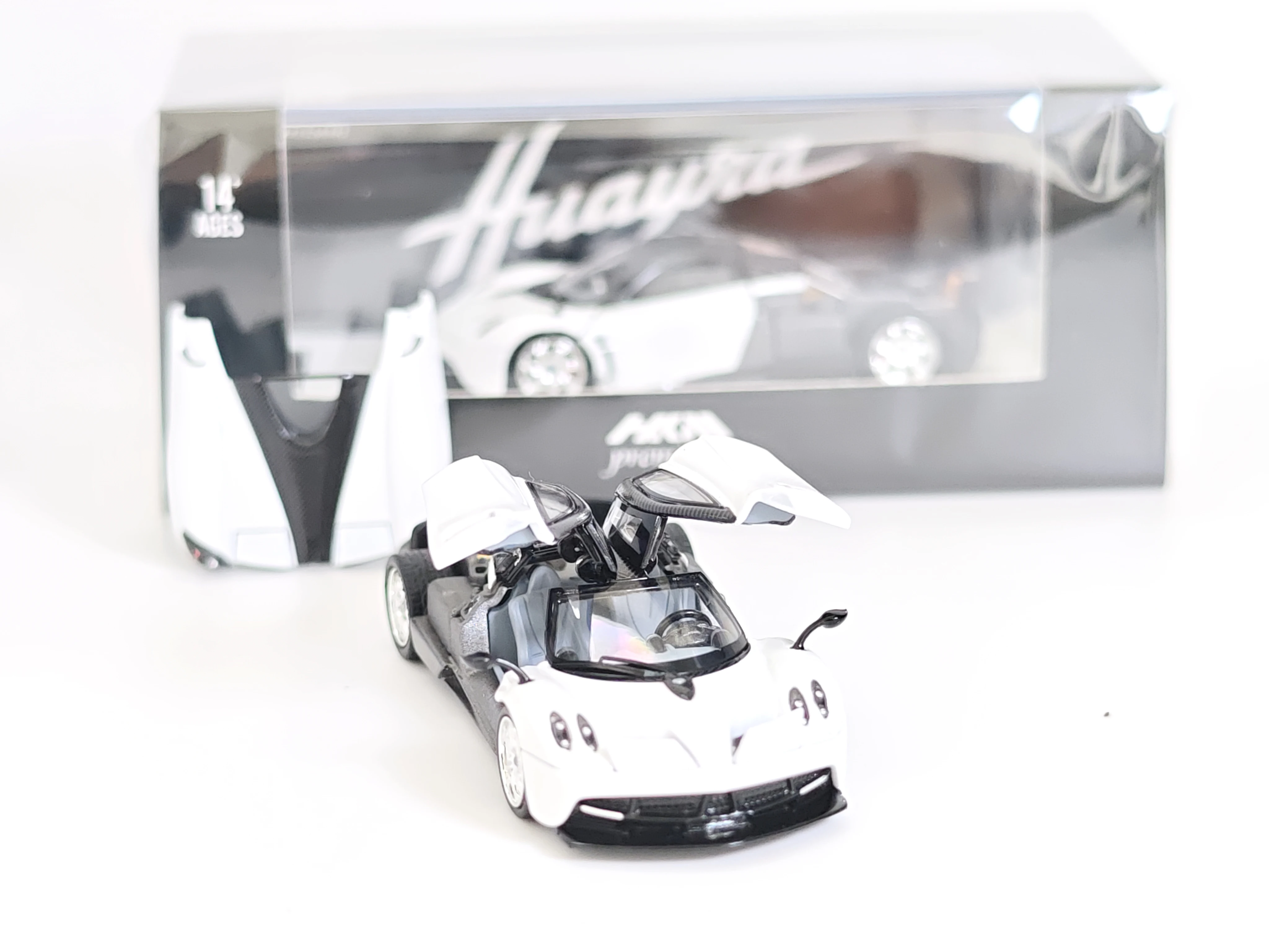 HKM 164 Pagani  Huayra Openable Doors, Hood, and Spoiler Alloy Car Model - Collectible Display Gift