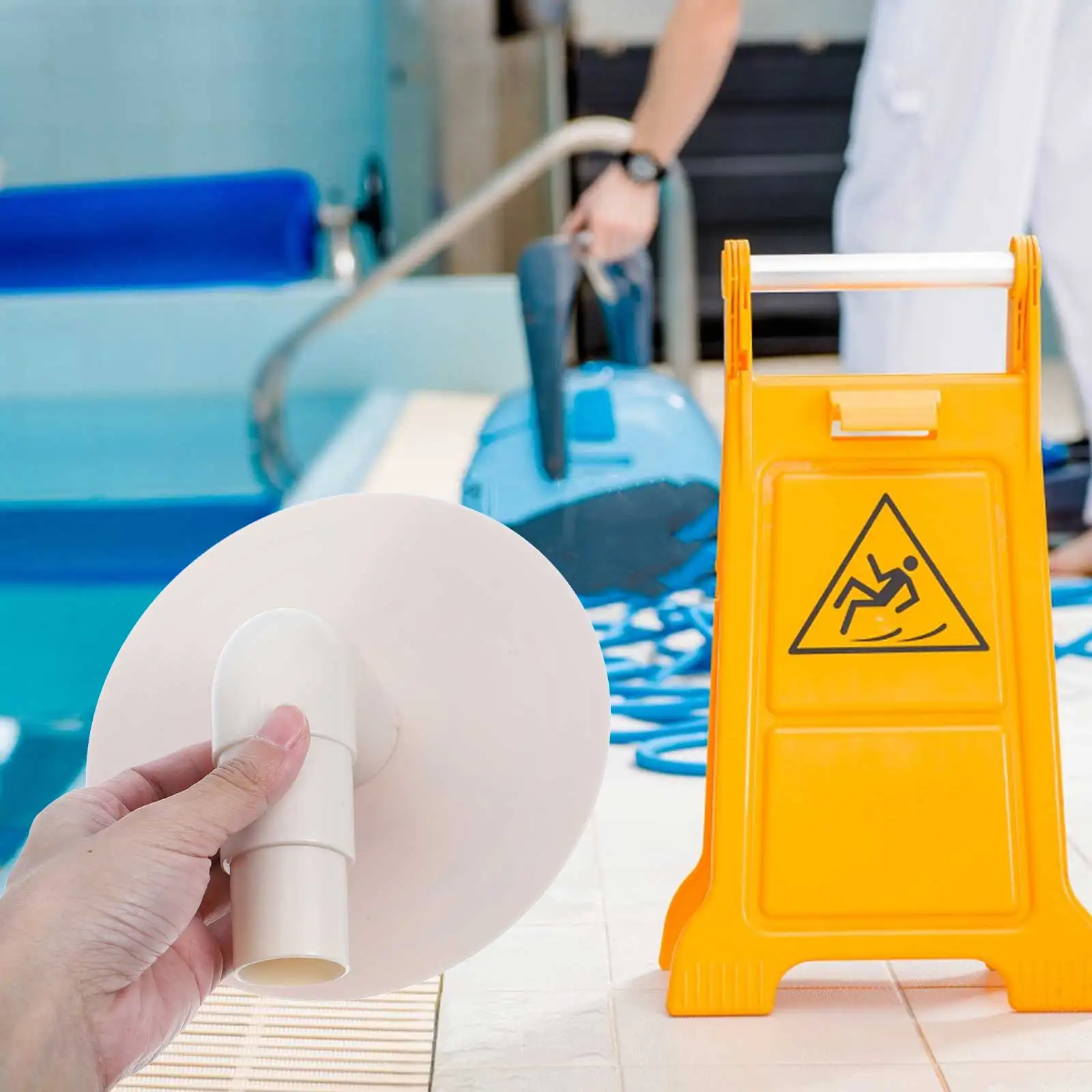 

Swimming Pool Base Elbow Accessories Skimmer Basket above Ground Plate Hose Adapter White Vacuum