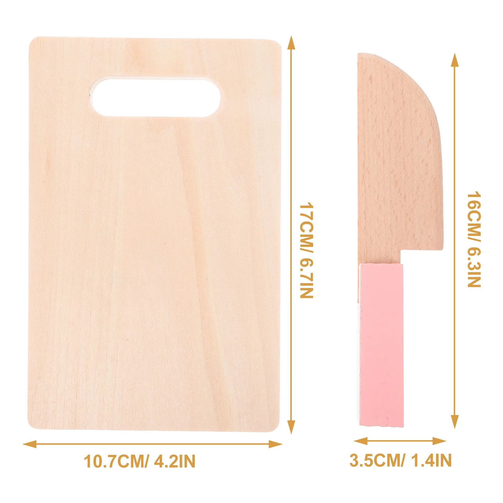 

1 Set Wooden Chopping Board Kitchen Cutter For Kids Pretend Play Early Education Safe Learning Game Cooking Simulation Playhouse