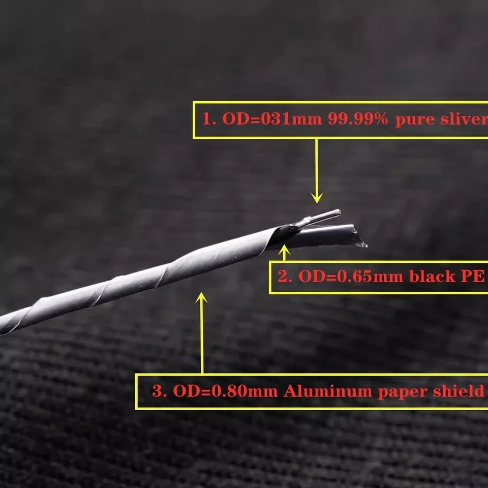 AVplay AV-0812 HiFi DAC DDC Digital Data Cable 4N Sterling Silver USB Type B Type C Interwork Foil Shielding 4K for PC Phone