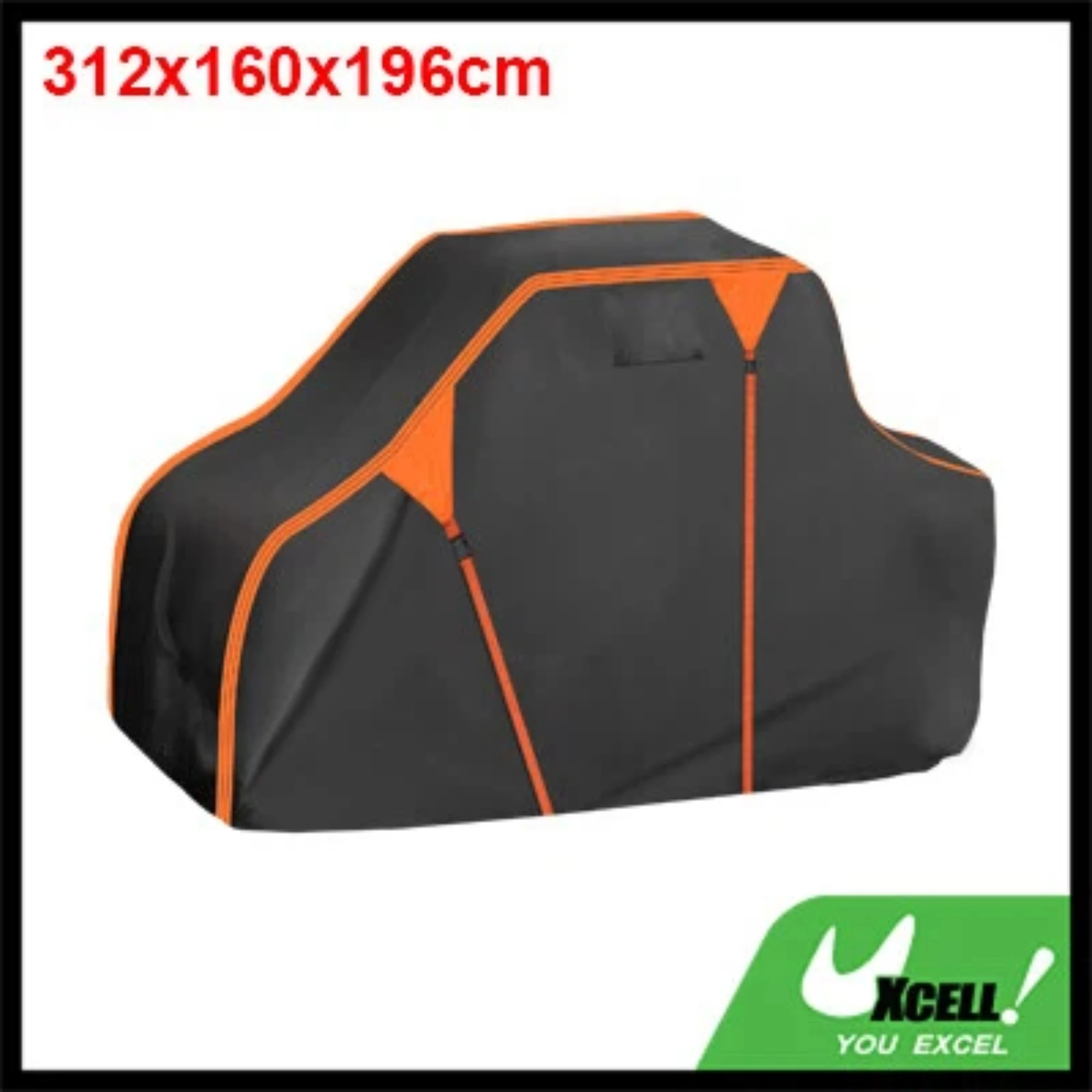 

Чехол для UTV UXCELL 210D-PU 312x160x196 см для Polaris Ranger XP 1000, водонепроницаемый, для защиты от солнца и дождя, черный