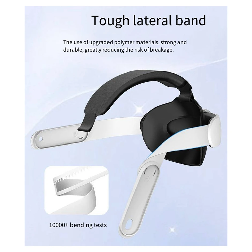

L72A-For Meta Quest 3 Elite Headband Comfortable Breathable Decompression Soft Simple Adjustable Elite Headband