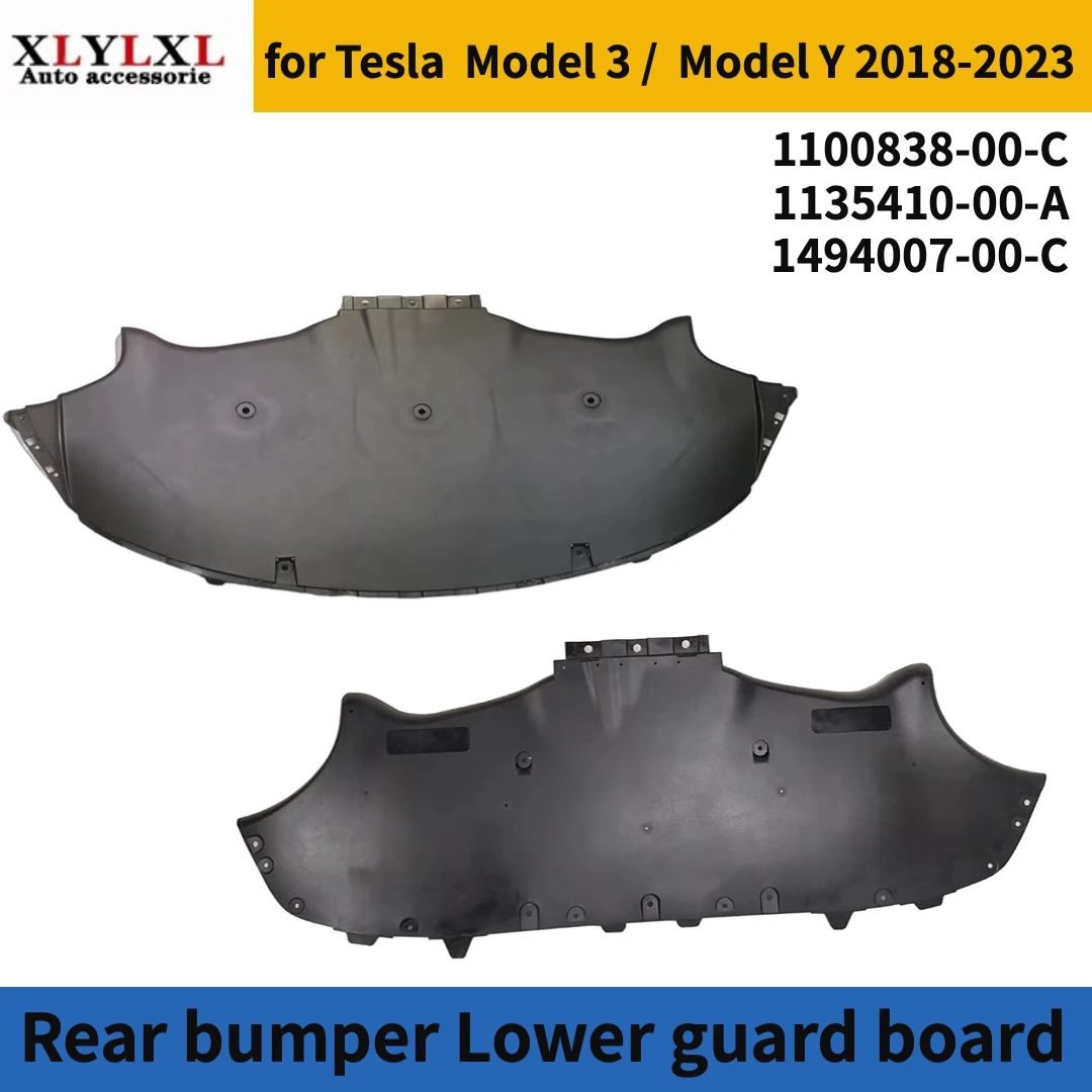 Rear bumper Lower guard board for Tesla Model 3 engine guard for Tesla  Model Y 1100838 1135410 1494007