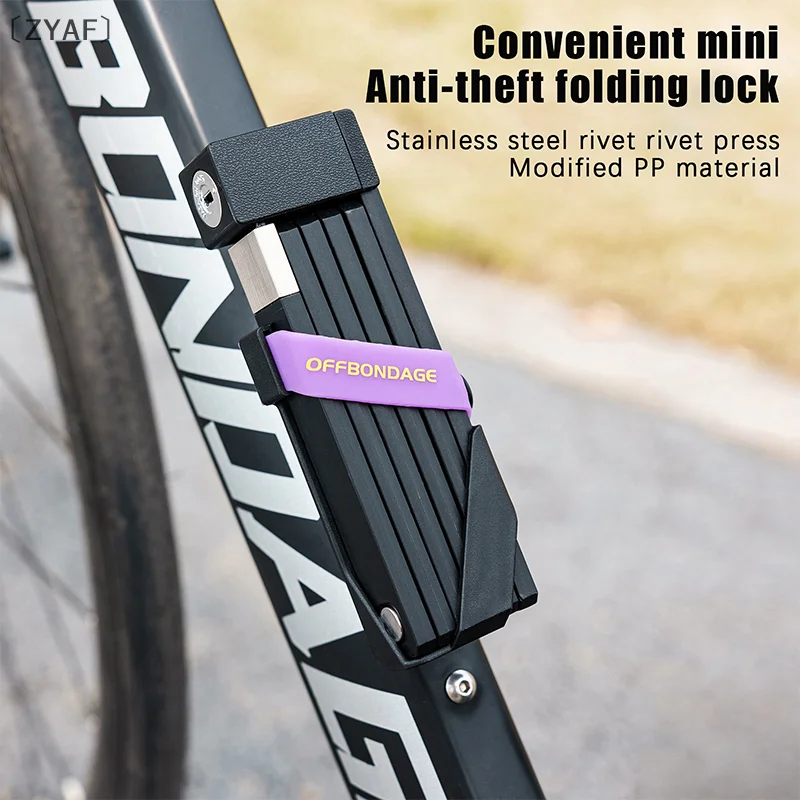 

tipoZYAF OtraF FagOFFBONDAGE складной замок для велосипеда, прочный противоугонный скутер, дорожный электрический велосипед, навесной замок, аксессуары для мотоциклов и велосипедов