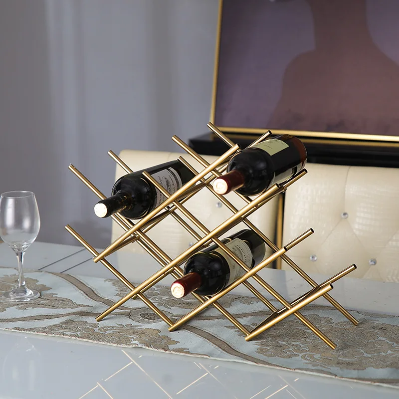 

Light luxury wine rack rack living room wine cabinet home dining table display hanger decorative ornaments home accessories