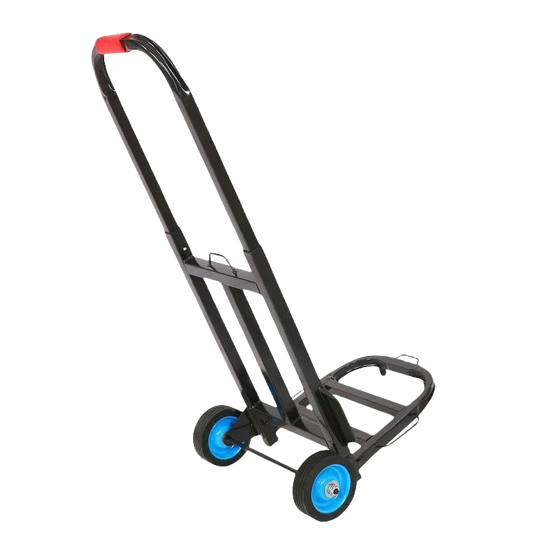 Folding trolley with 2-wheel luggage trolley office for shopping trips and camping