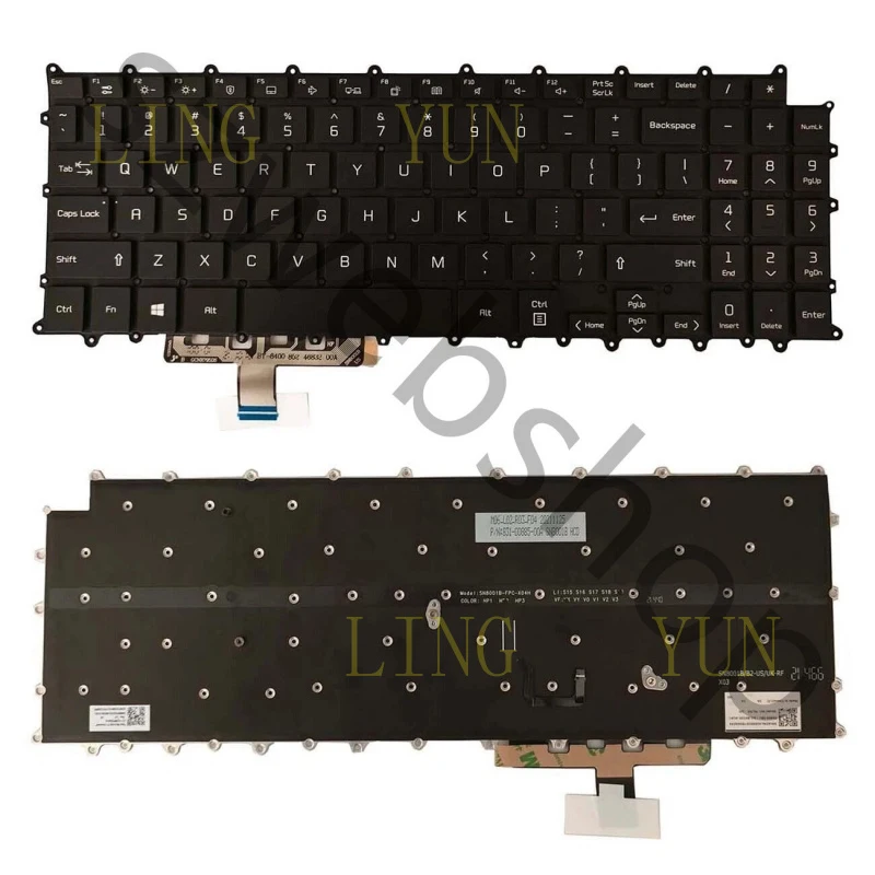 

Новая американская клавиатура для LG Gram 15Z90P 15Z90P-G 15Z90P-K 15Z90P-N 15Z90P-P с подсветкой