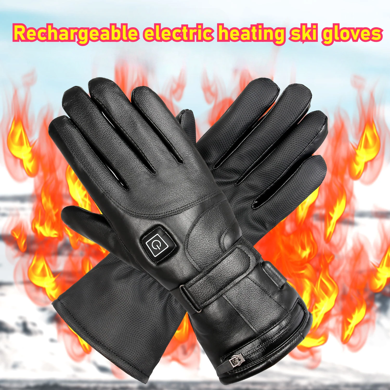 Winter heating gloves Men's and women's rechargeable electric heating ski gloves,warm gloves,suitable for ski motorcycle outdoor