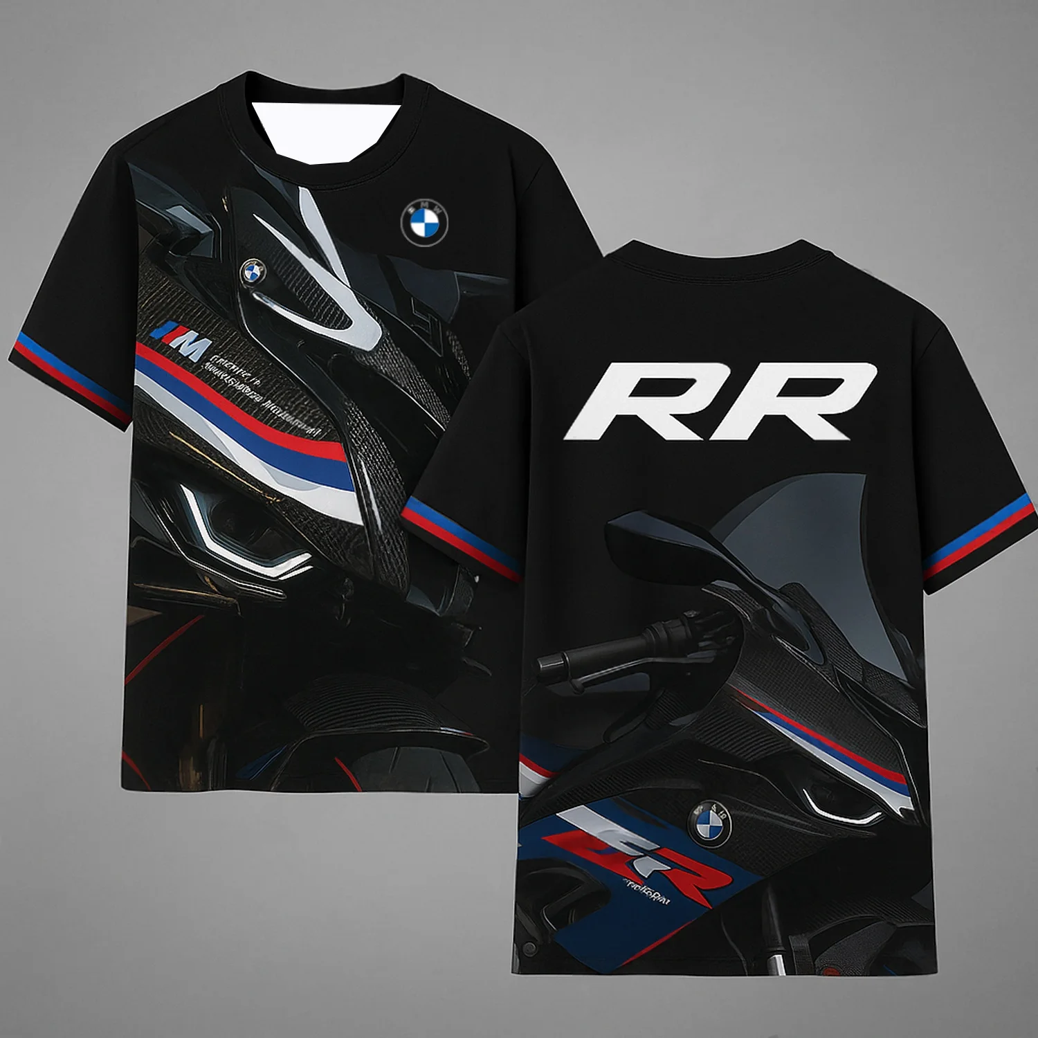 

2025 BMW RR 1000 Motorsport Racing T-Shirt – Biker Style Short Sleeve Tee for Moto Fans, Track Day Outfit, Graphic Sportwear