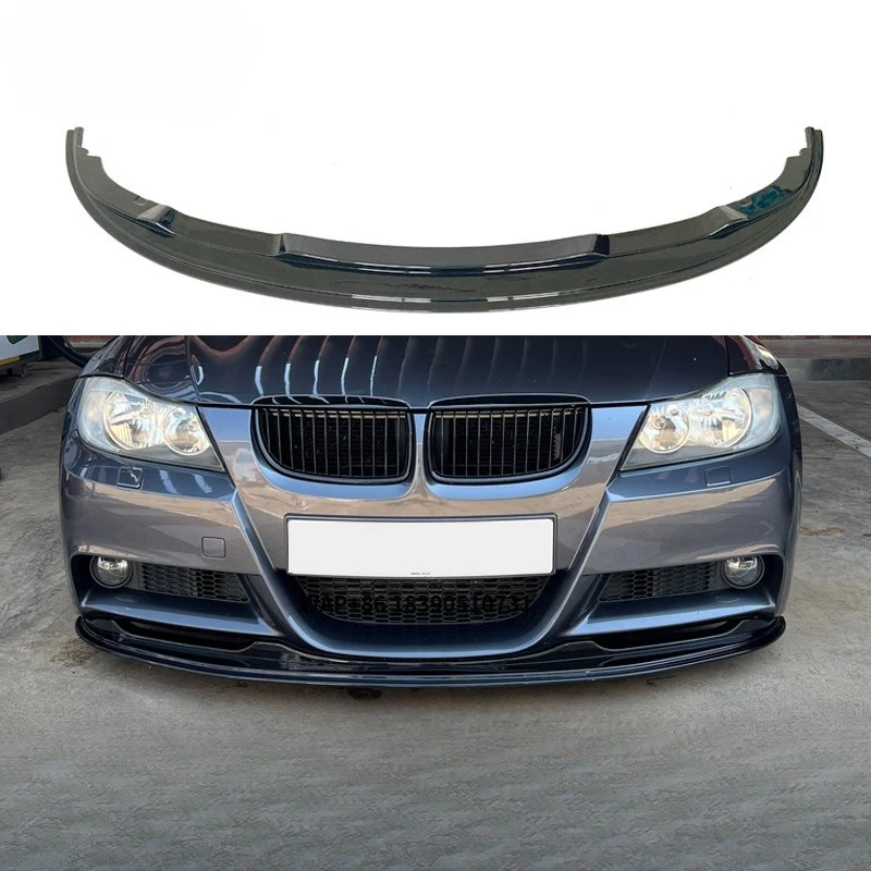 

Factory Wholesale M Sport Body Kit R Style Gloss Black MP Spoiler Front Bumper Splitter Lip for 3 Series E90 2005-2011