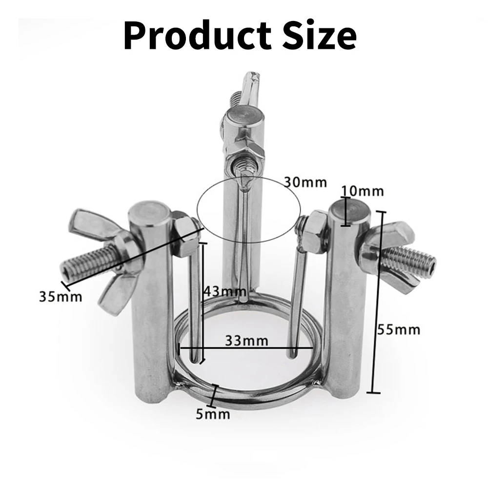 Stainless Steel Adjustable Urethral Sound Catheter Dilator Men Penis Plug Glans Rods Horse Eye Stimulate Cock Lock Ring Sex Tool