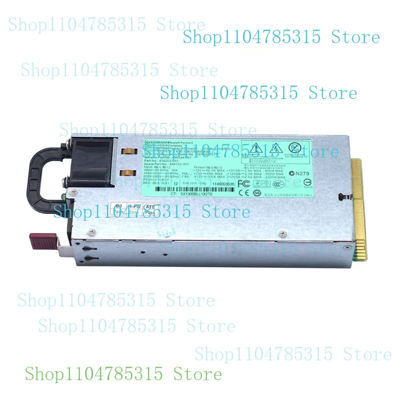 

Оригинальный 1200 Вт HSTNS-PL11 498152 -001 490594 -001 438203 -001 Блок питания сервера для импульсного адаптера питания HP DL580G6 G7