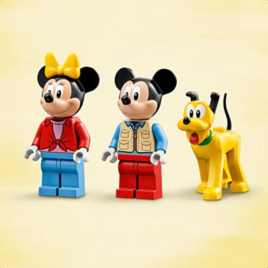 Jouet de construction de voyage de Camping de souris et de Minnie Mouse 10777 avec figurine de voiture de camping-car pour 4 ans et plus