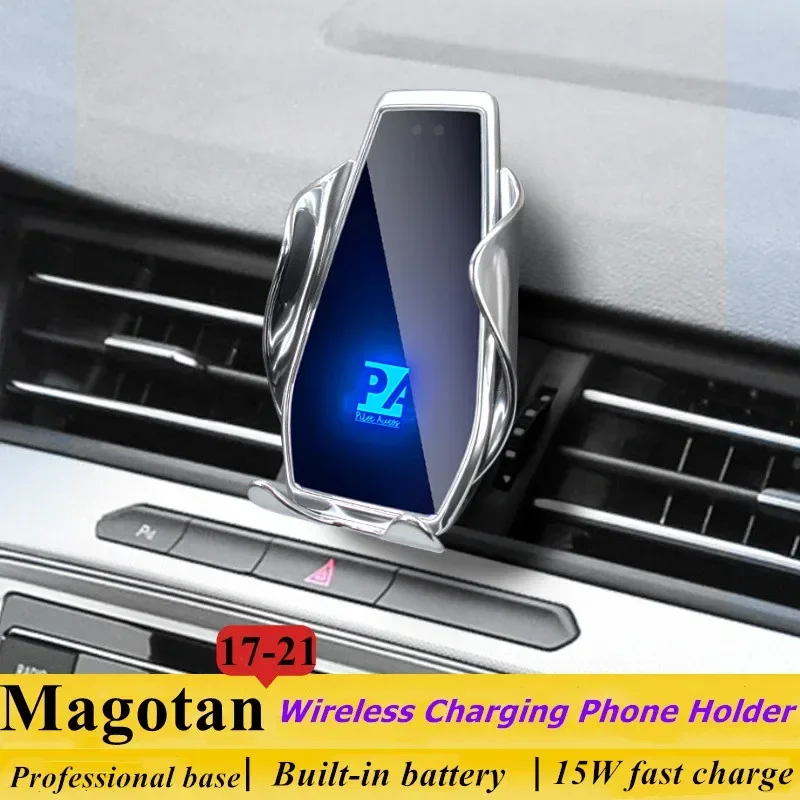 

2017-2021 For VW Magotan Phone Holder Wireless Charger Car Mobile Phone Mount Navigation Bracket GPS Support