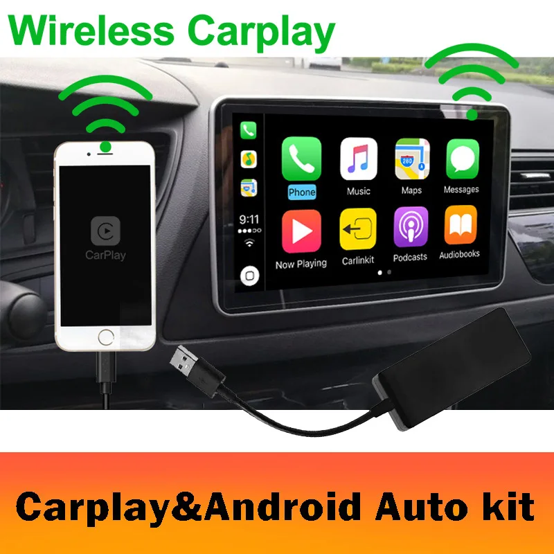 

Rhythm Wireless CarPlay Dongle for IOS Phone Carplay In Android Car Multimedia Player Connect By USB Support Touch/Voice Control