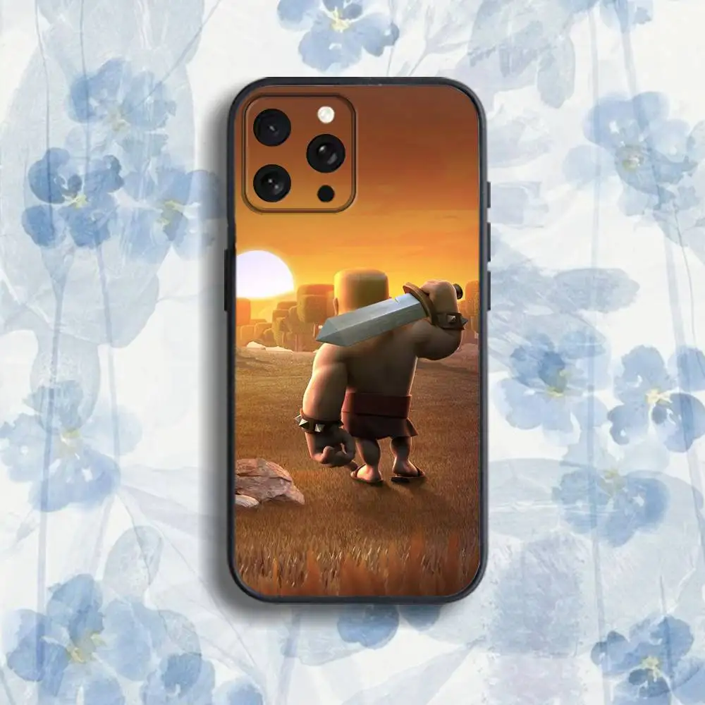 クールなP-PEKKA-esゲームフォンケース iPhone 17、16、15、14、13、12、Pro、Max、Plus、E、SE4、Air、Mini対応 ブラック ソフトボックス