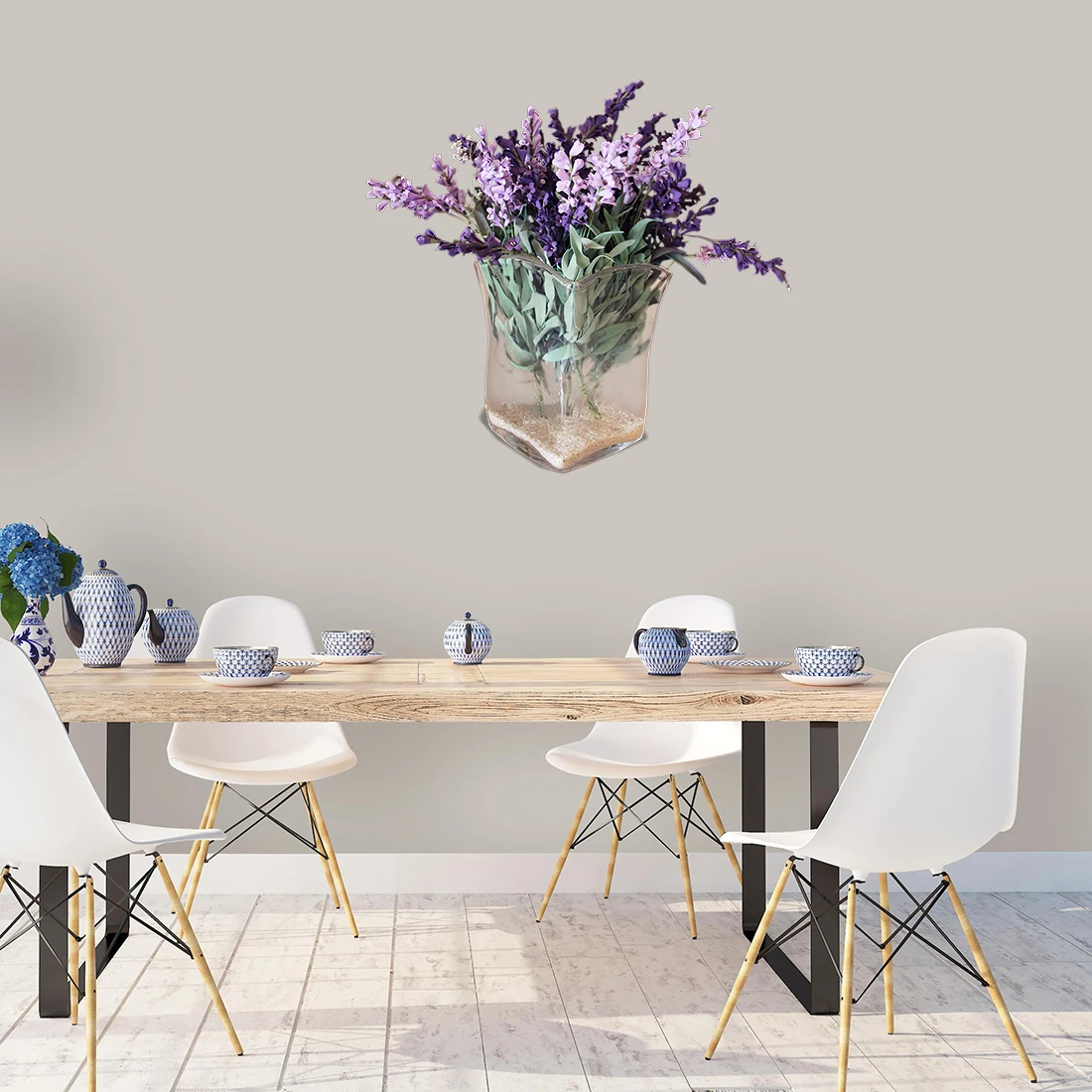 Three Ratels QCF100 Leisurely pastoral style flower bouquet family decoration wall sticker