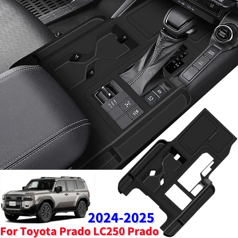 

Car Interior Gear Shift Panel Pad Center Console Silicone Mat Covers for Toyota Prado LC250 Prado 2024-2025