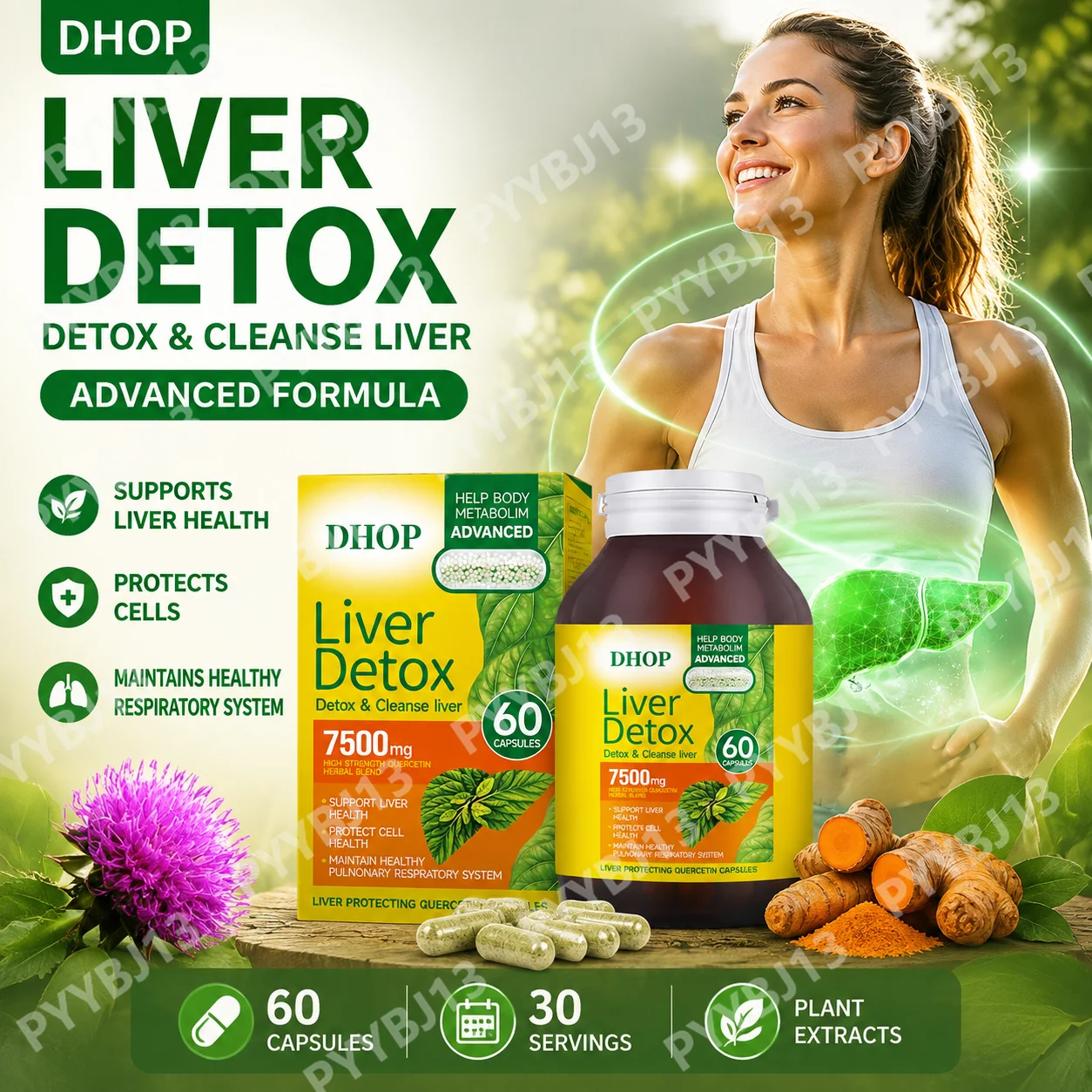 Wellness Quercetin - DHOP Advanced Liver Cleanse Supplement with