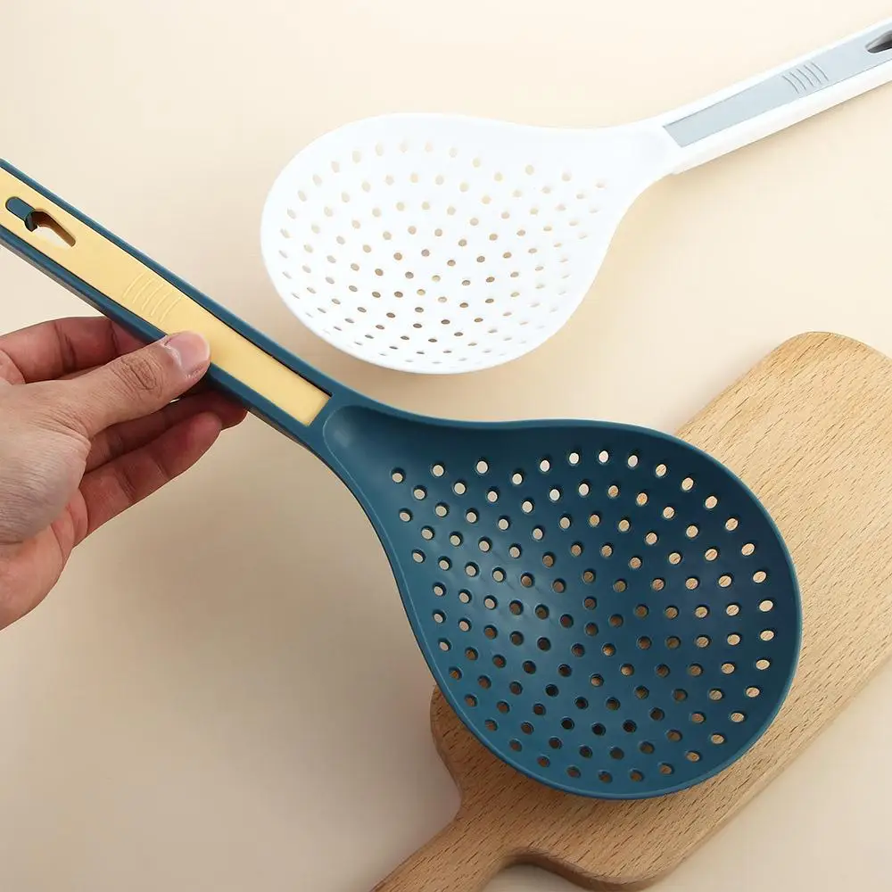 

Large Multi-function Household with Clip Draining Long Handle Noodles Colander Kitchen Tools Filter Spoon Leaky Spoon