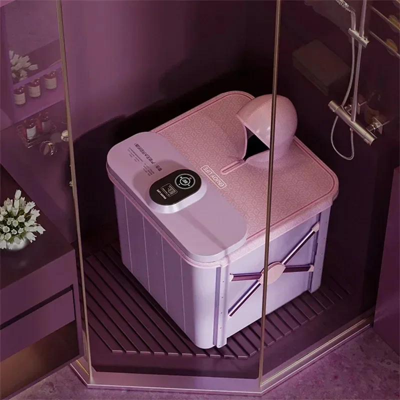 

Складное ведро для ванны для взрослых, автоматическое отопление, бытовая ванна для всего тела, паровая ванна, бочка с постоянной температурой, утолщенная ванна