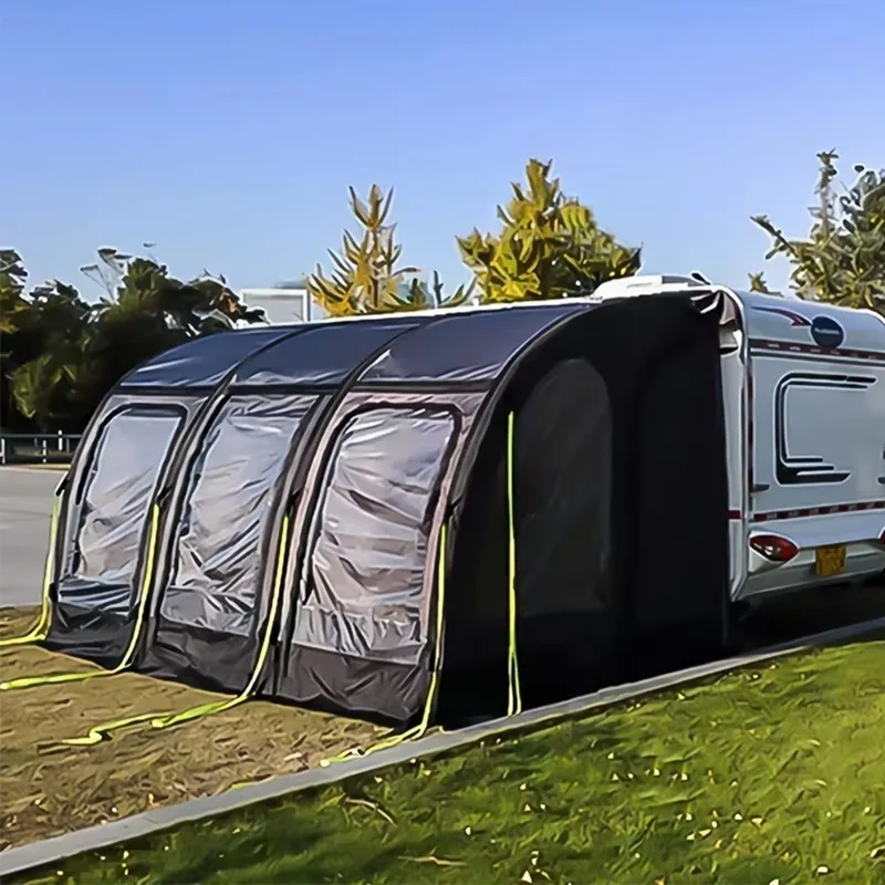 5-8 Person Tent RV Caravan Car Side Awning Camper Tent Camping Inflatable Marquee Rv Awning Caravan Tent Sunshade with Sidewalls