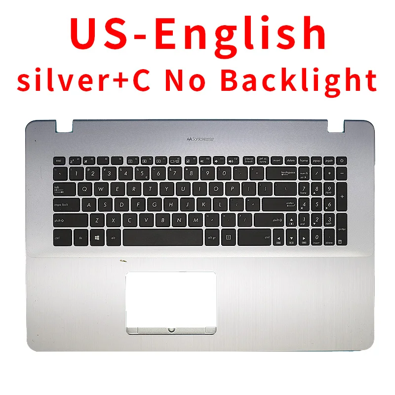 Us/ru Laptop-Tastatur für asus x705 x705ma x705mb x705fn x705fd x705qa n705u n705 n705un n705ud uq uf Handballen auflage