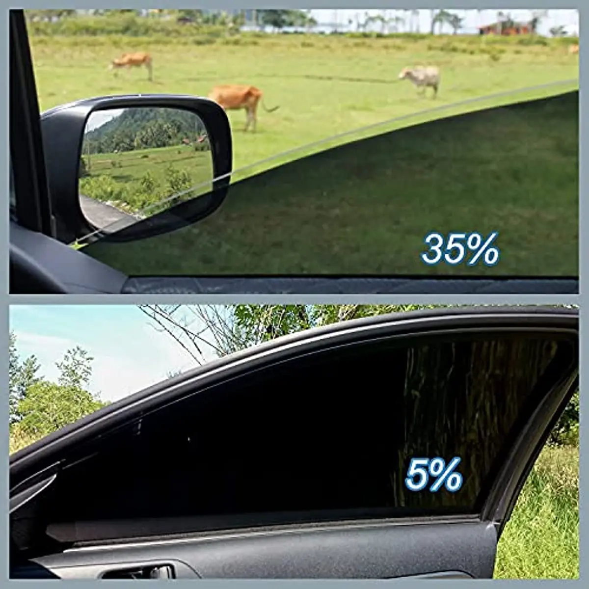 Window Tint Film for Cars,Window Privacy Film, Heat & UV Block and Scratch Resistant,Blackout Auto Car Windshield Sun Shade Film