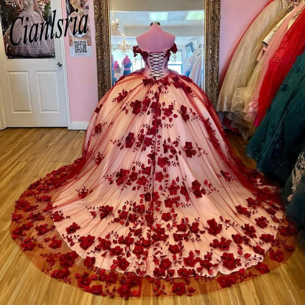 

Quinceanera Dresses Off The Shoulder Princess Ball Gown Vestido De 15 Anos Sweet 16 Dresses Gala