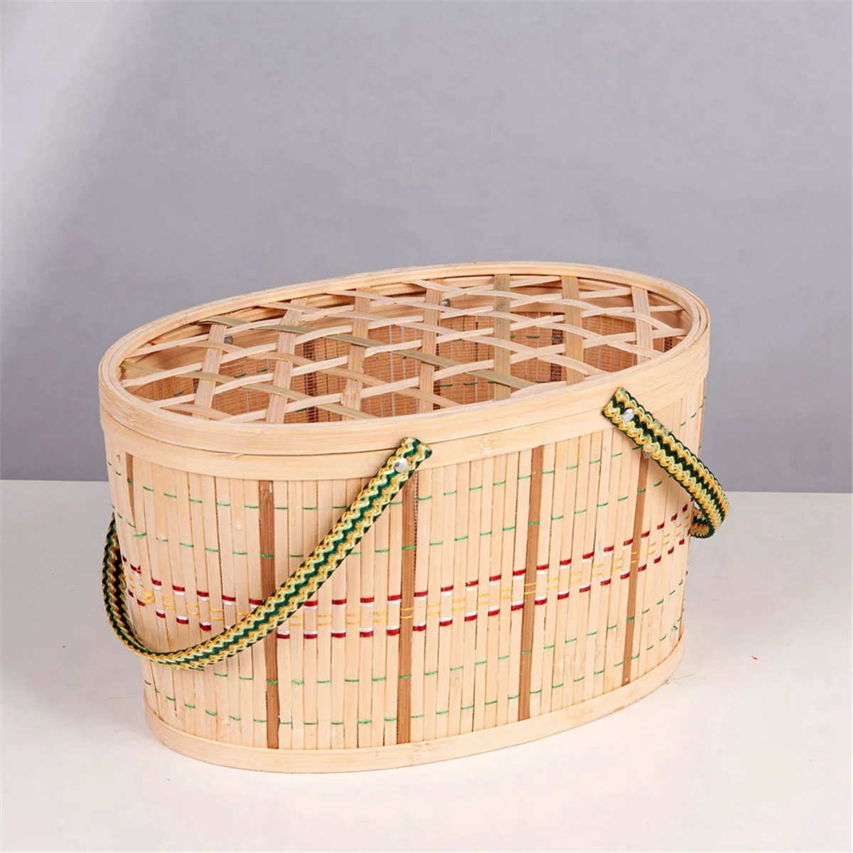 Non-Foldable Storage Basket Eggs and Other Bamboo Woven Basket