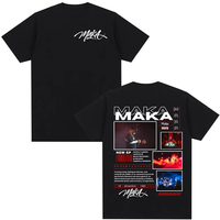 2025 Summer Rapper Maka Aura 2025 Tour Merch T Shirts Men Women Fashion Vintage Street T-shirt Casual Cotton T Shirt Streetwear