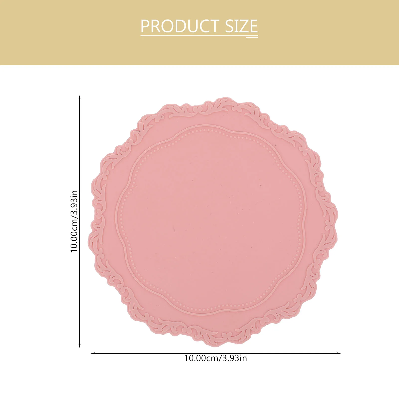 2개 프리미엄 실리콘 왁스 씰 패드 내열성 논스틱 탈형 매끄러운 표면 음료 컵 코스터 선물