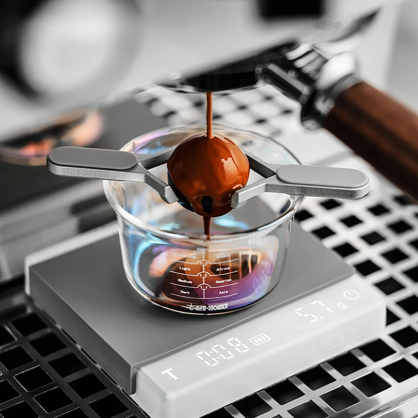 Smooth Espresso Chilling Ball Stand Espresso Frozen Ball Stainless Steel Coffee Ice Ball Coffee Machine Accessories Tools