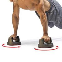 2x Push up Exercise Stands Portable Equipment Non Slip Push up Bars Rotating Floor Push up Handles for Exercise Home Gym
