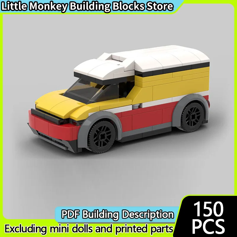 

Модель скоростного гоночного автомобиля MOC, строительные кирпичи, классический город, почтойван, модульная технология, детские праздничные подарки, сборка игрушек, костюм