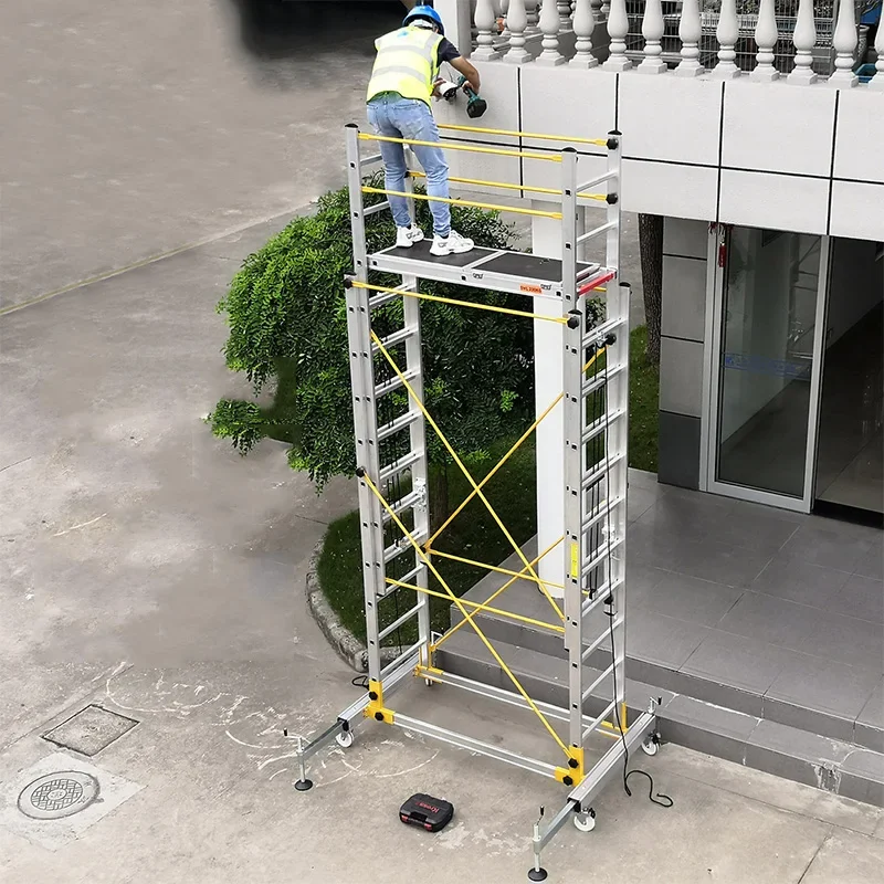 Extendable Scaffolding, 230KG Load Capacity; Folding Portable Climbing Ladders; Lifts and Aerial Work Platforms (Customized)