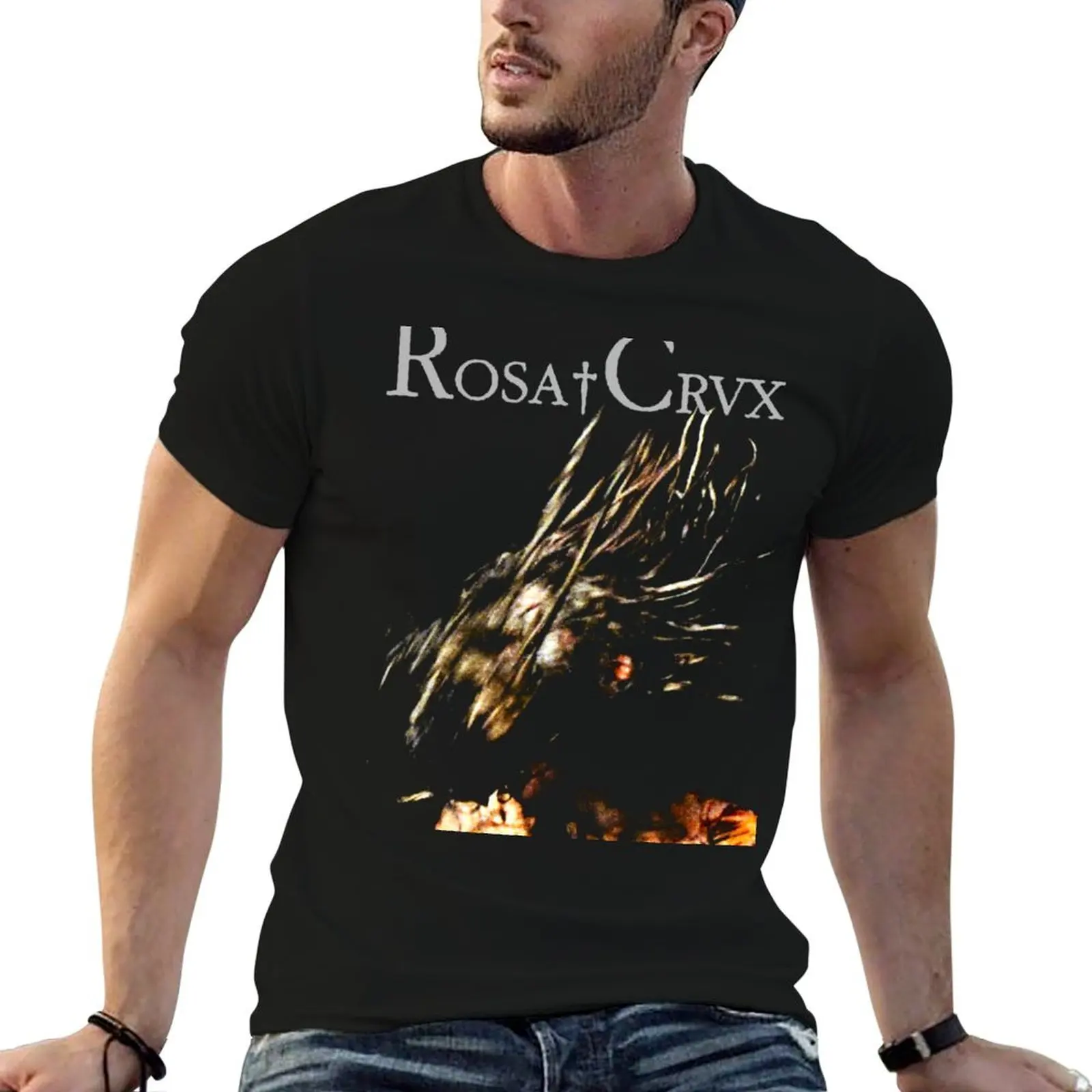 

shirt designer man T-Shirt Rosa cotton shirt t man Darkwave t