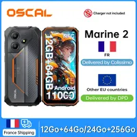 OSCAL Marine 2 [No EU charger ] Rugged Smartphone 11000mAh [4GB+64GB] [8GB+256GB] 8MP+16MP Android 15 NFC/GPS Mobile Phone