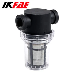 IKFAE Tube Filter 1/2'' 3/4'' 1'' Inch Gardening Irrigation Impurity Filter Mesh Collector Waterway Filter Inlet Purification