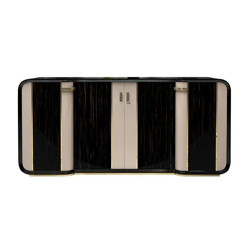 

American light luxury door cabinet creative storage cabinet partition side cabinet entry53