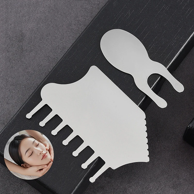 

1Pcs Stainless Steel Gua Sha Scraper Massager For Face Neck Body Guasha Massage Tool Facial Skin Care Guasha Board Face Massager